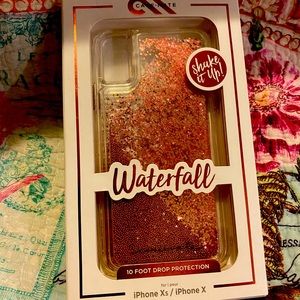 Pink Glitter (Waterfall) Casemate - iPhone X or XS